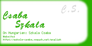 csaba szkala business card